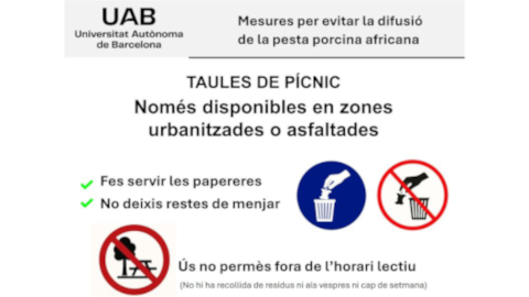 Mesures ús taules picnic i PPA