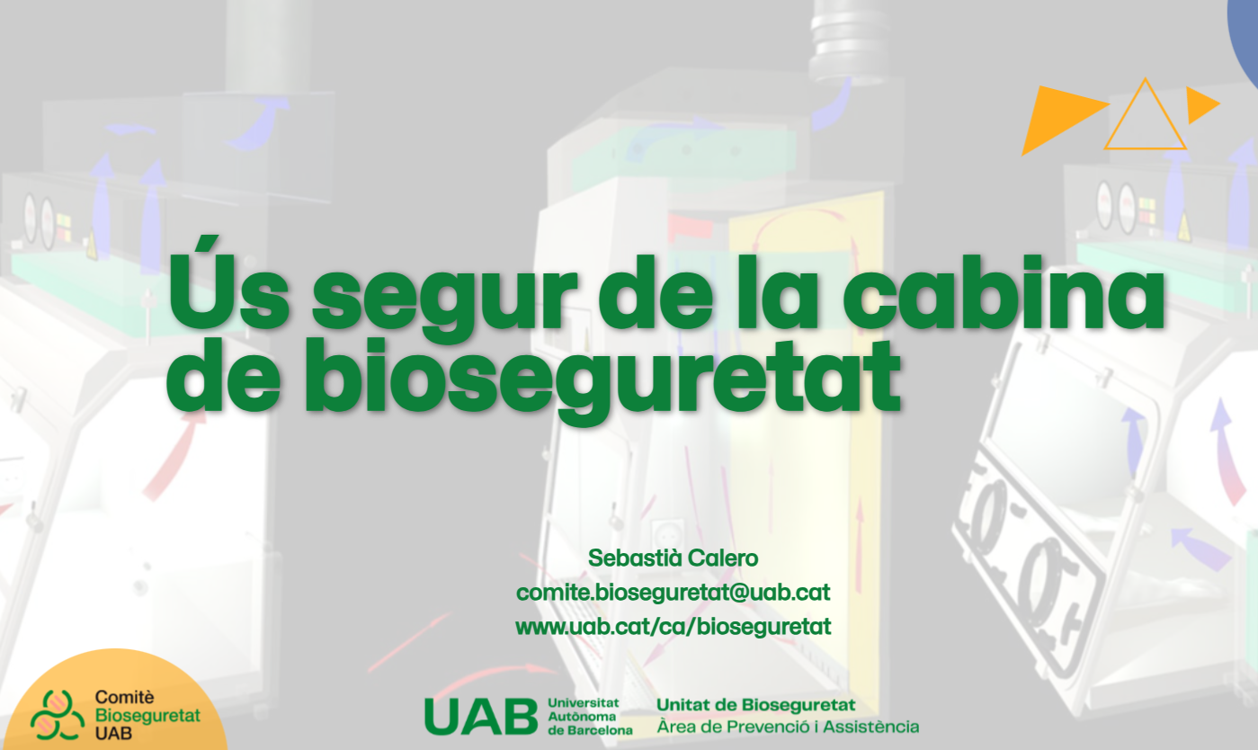 portada curs la cabina de bioseguretat