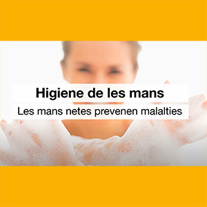 Reprodueix el video Higiene de les mans (Cat Salut)