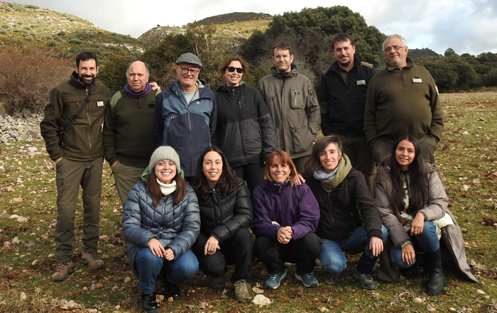Membres de l'equip que ha participat en la recerca dels cavalls de Przewalski / Foto: Reserva Nacional de Caça de Boumort.