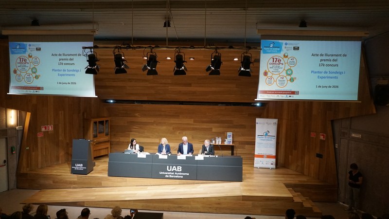 Foto de l'acte de lliurament dels premis Planter de Sondeig 2026