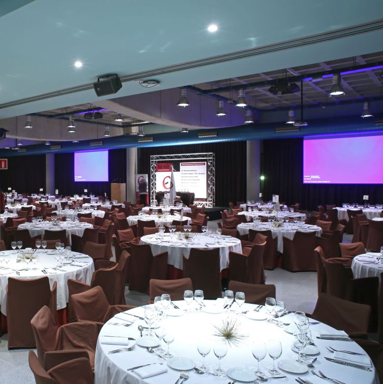 Amplia la imatge Imatge de la sala Arnau de Vilanova de l'Hotel Campus UAB en banquet