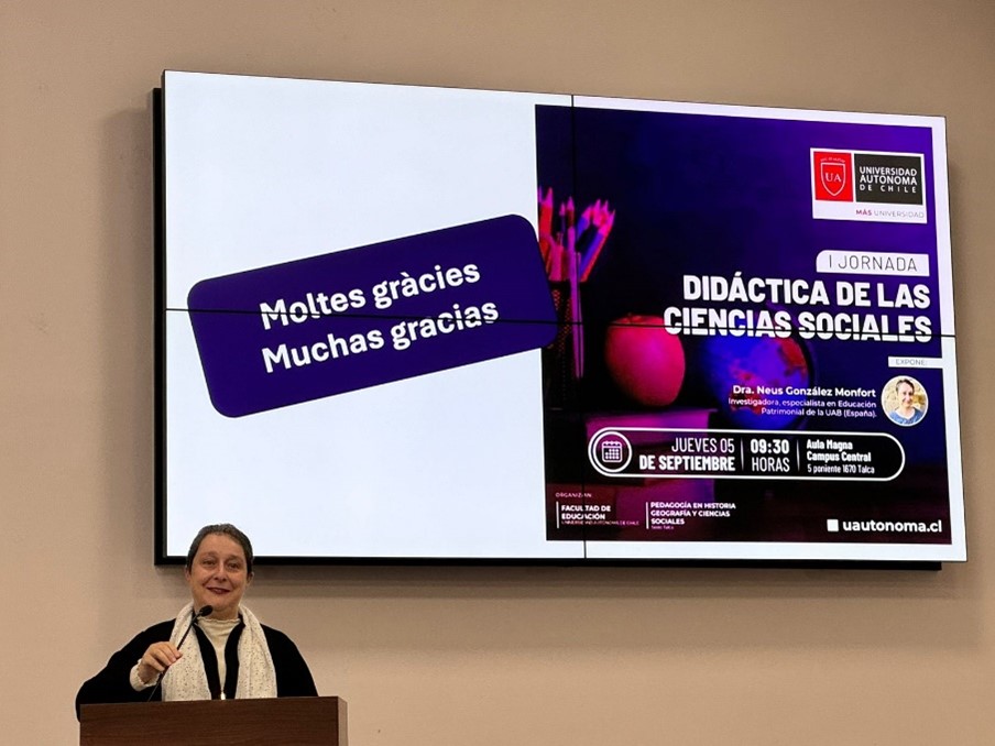  Neus González-Monfort al final de la seva presentació