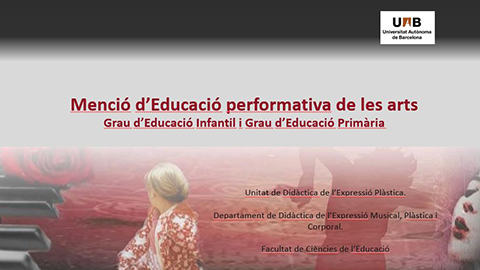 Menció d'Educació performativa de les arts