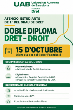 admissions Dret Droit