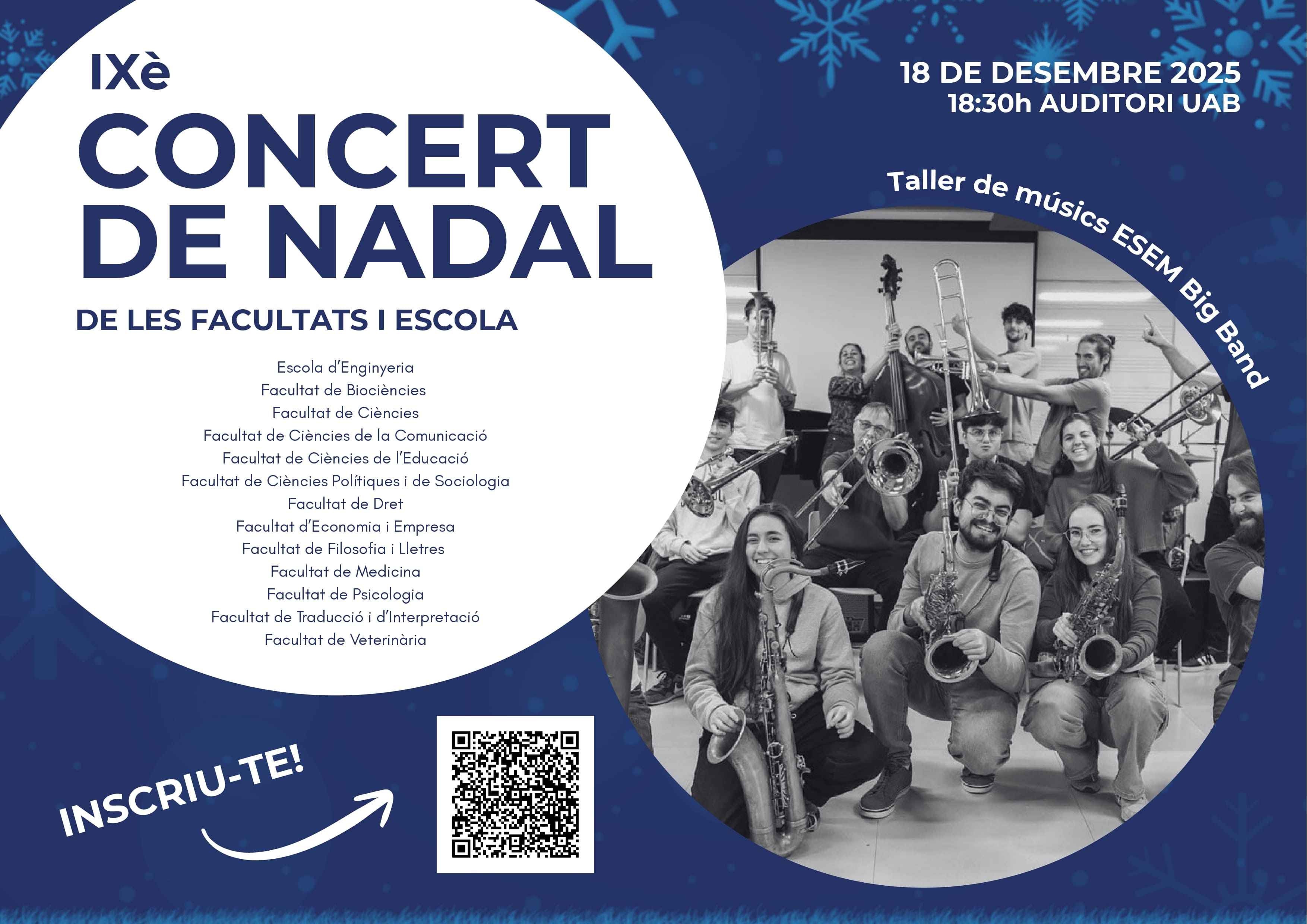 Cartell anunci concert de nadal uab