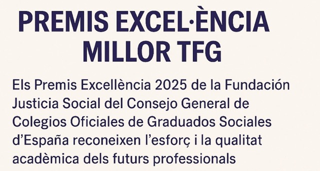 Cartell sobre els premis excel·lencia