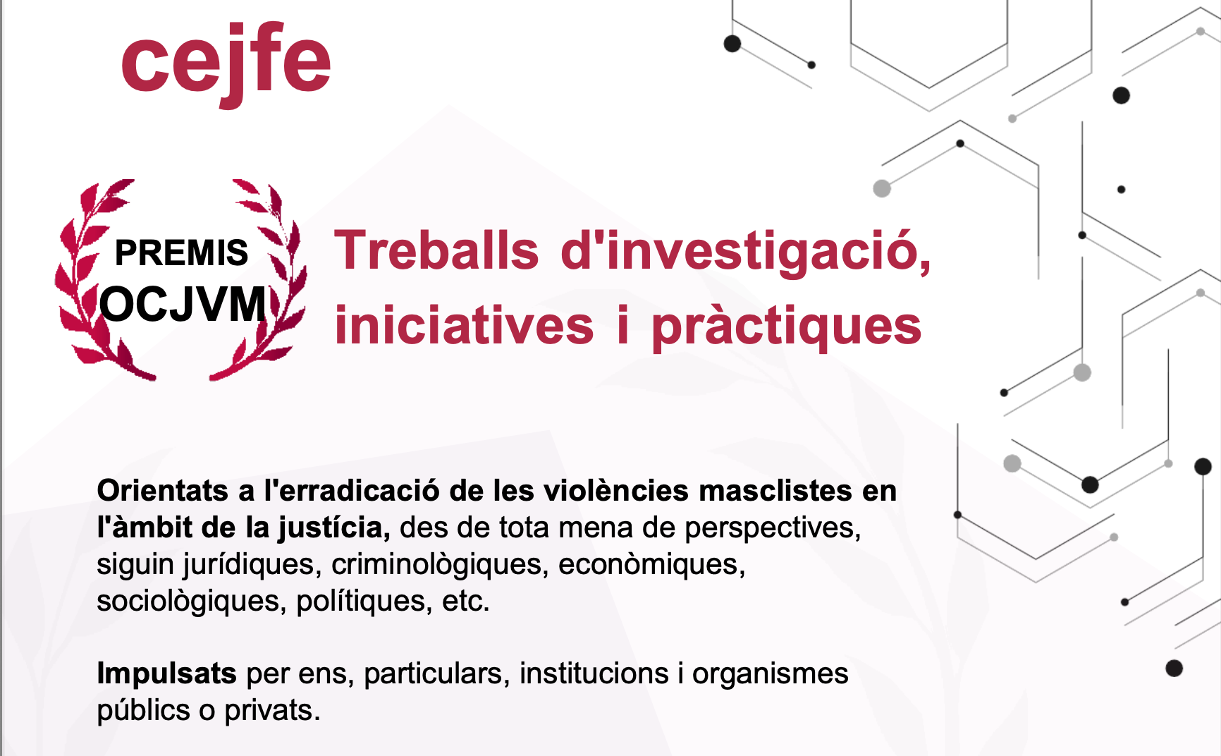 Cartell sobre els premis