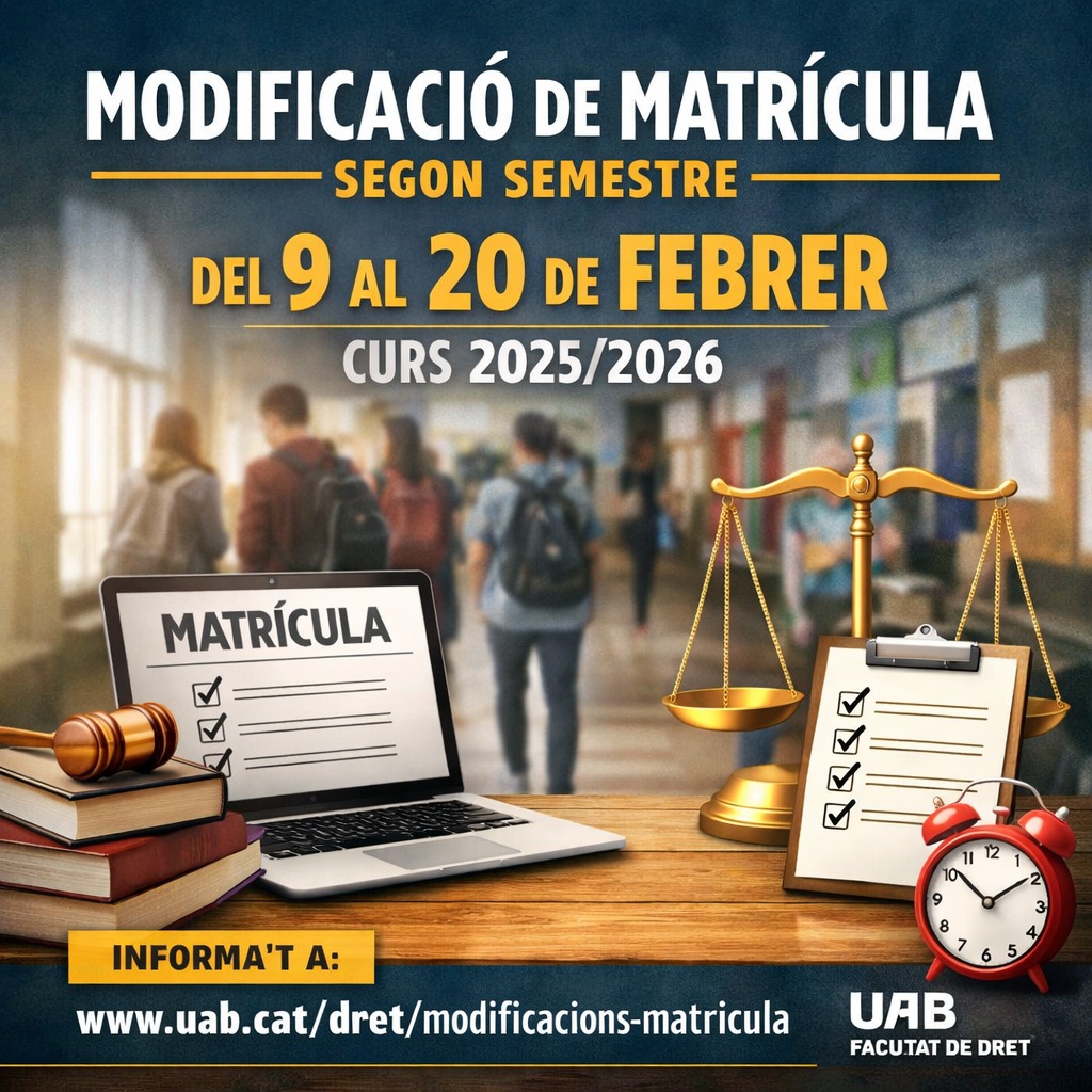 Modificació Matrícula