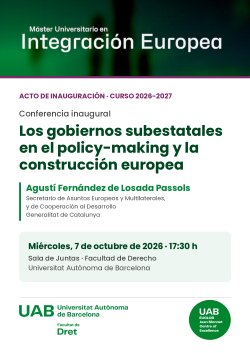 MUIE Conferencia inauguración de curso 2026/27