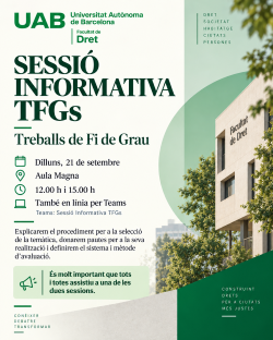 Sessió informativa TFG 2026/27