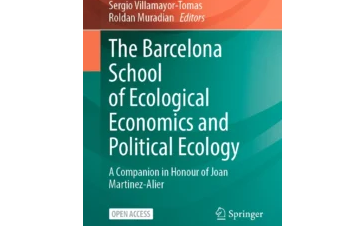 Portada llibre The Barcelona School of Ecological Economics