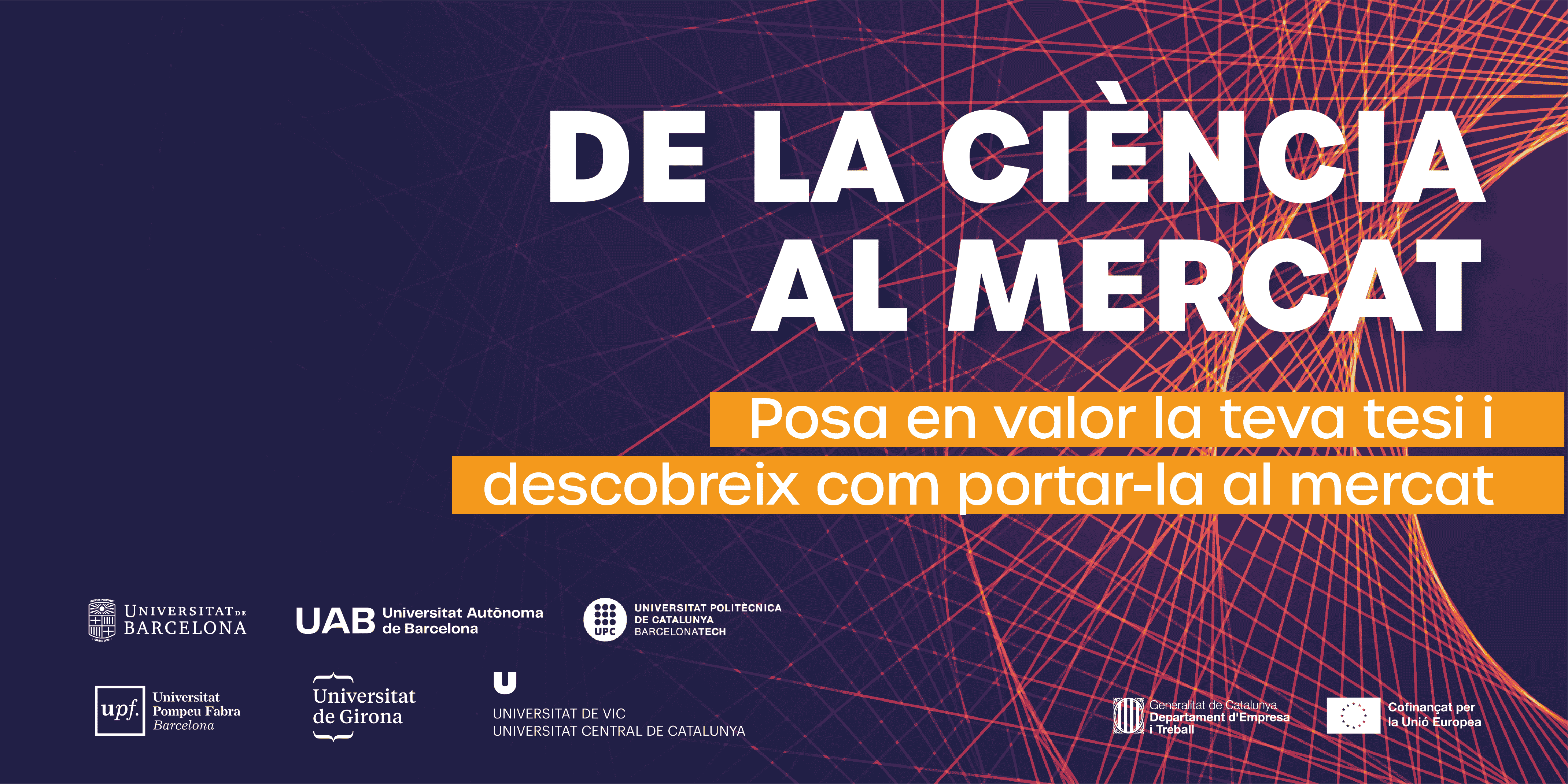Banner de la setena edició de la Ciència al Mercat