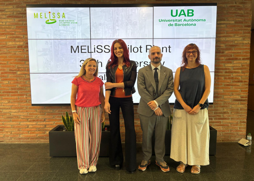 L¿astronauta Sara García visita l¿Escola d¿Enginyeria pel 30è aniversari del laboratori MELiSSA