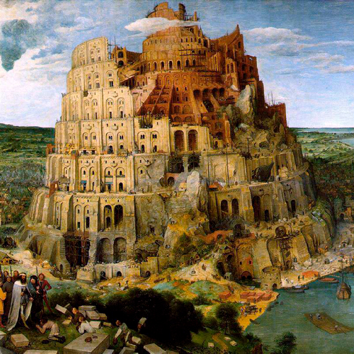 Imatge Baner Biblioteca d'Humanitats Brueghel tower of Babel