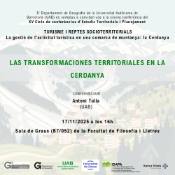 Reprodueix el video Conferència 6: Las transformaciones territoriales en la Cerdanya