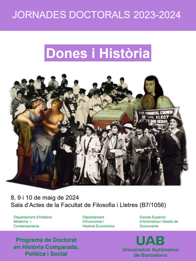 Jornades Doctorals 2023-2024: Dones i Història