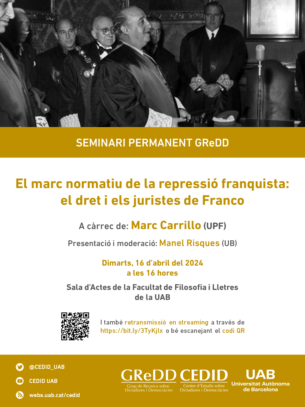 El marc normatiu de la repressió franquista: el dret i els juristes de Franco