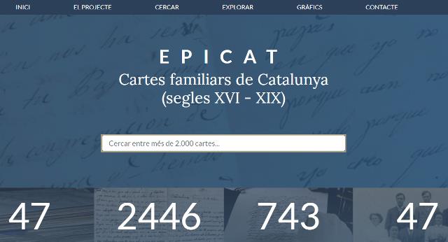 Pàgina web d'Epicat