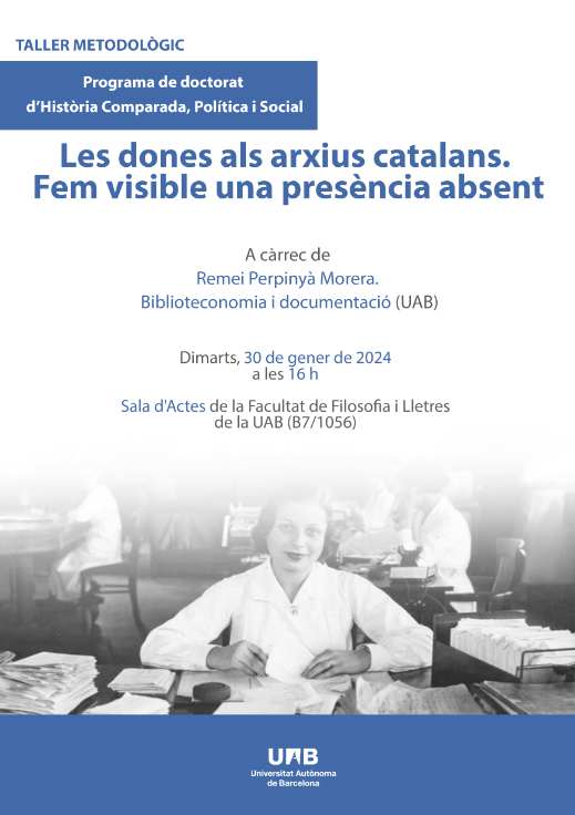 Taller Metodològic Les dones als arxius catalans