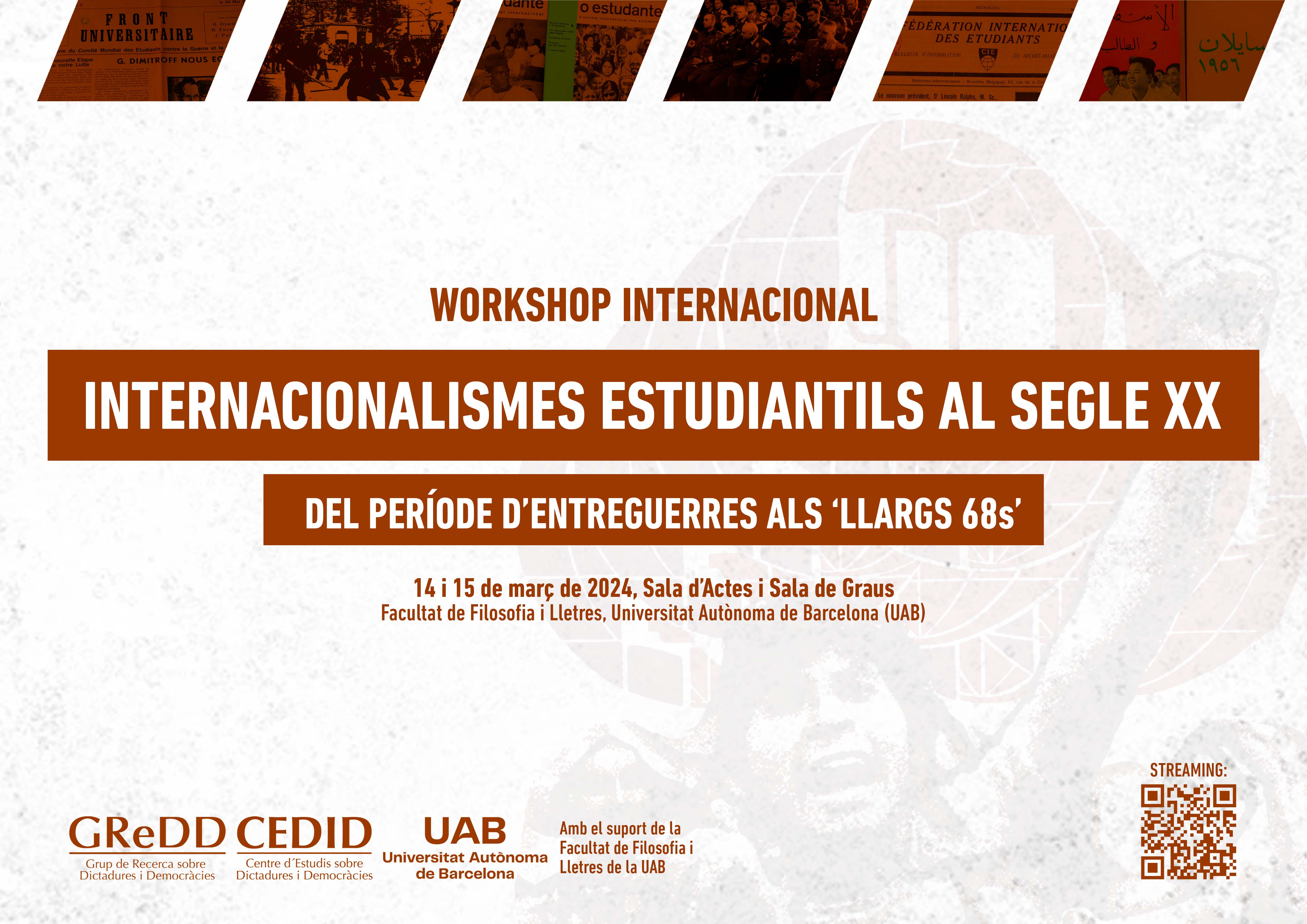 Workshop internacional internacionalisme(s) estudiantil(s)