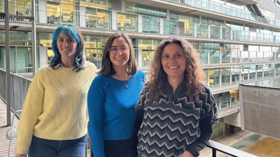 L'equip responsable de la recerca, d'esquerra a dreta: Sara Santana, Anna Rea i Aura Muntasell.
