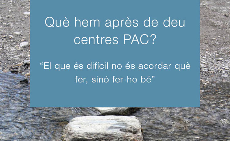 Portada del llibre Què hem après de deu centres PAC