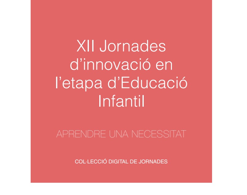 Portada llibre digital XII Jornades d'Innovació en l'etapa d'Educació Infantil