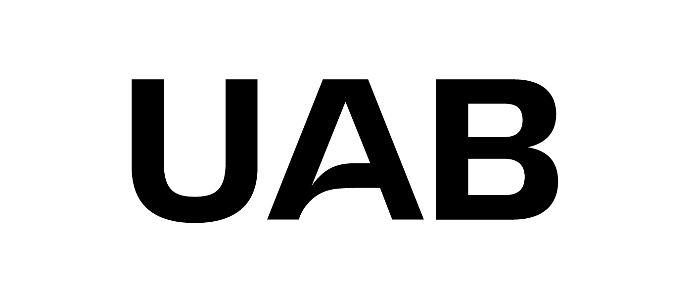 Acrònim UAB en versió color negre
