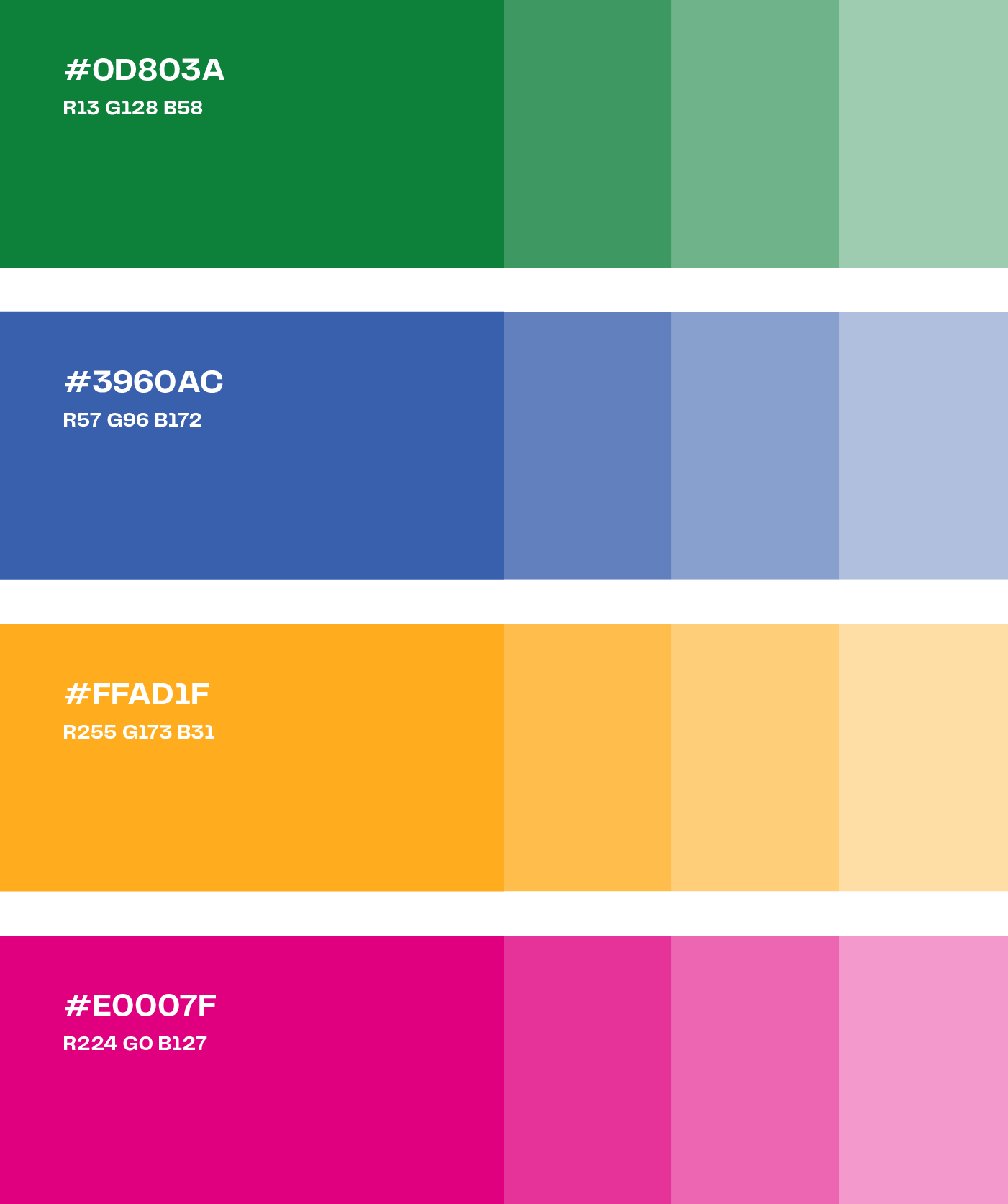 Colors corporatius secundaris de la marca UAB