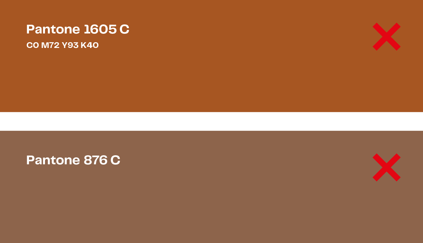 Colors no acceptats a la marca UAB