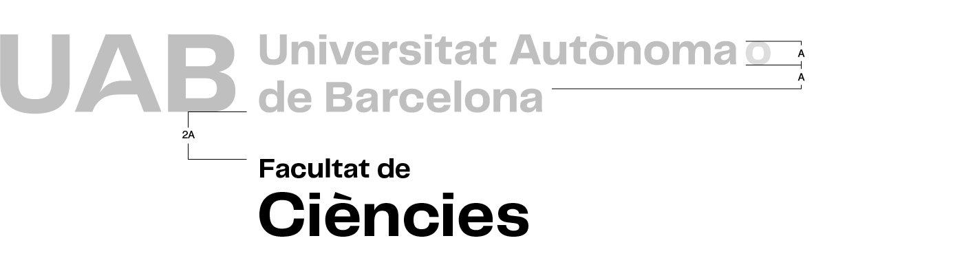 Construcció de la composició horitzontal amb versió 3 del logotip UAB