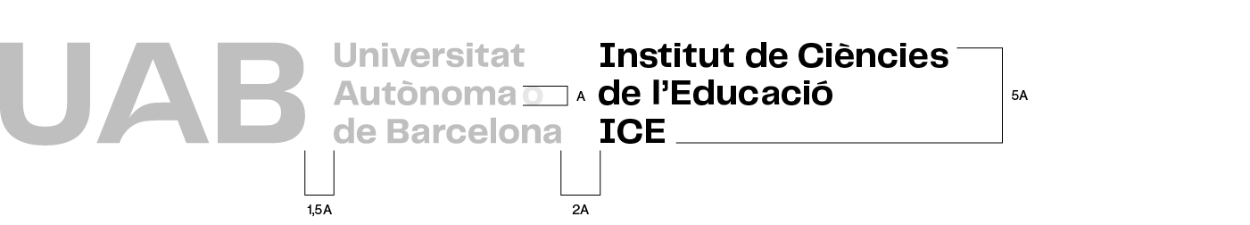 Construcció de la composició horitzontal amb versió 6 del logotip UAB
