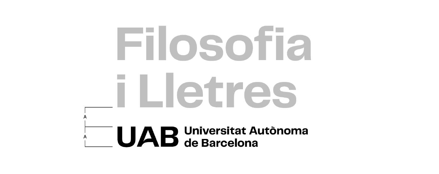 Construcció de la composició vertical amb versió 3 del logotip UAB amb preferència de submarca