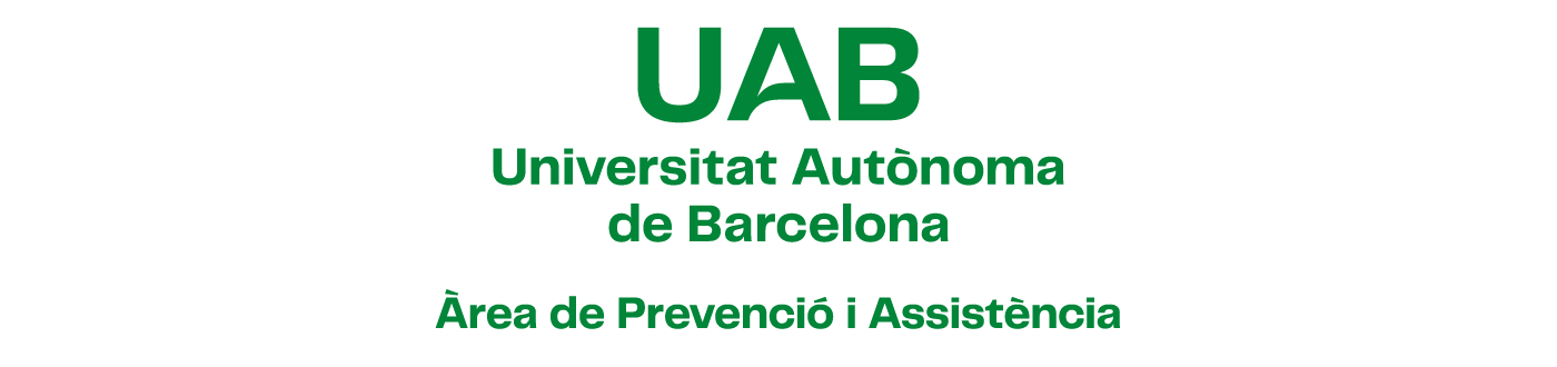 Composició centrada en una línia amb versió principal del logotip