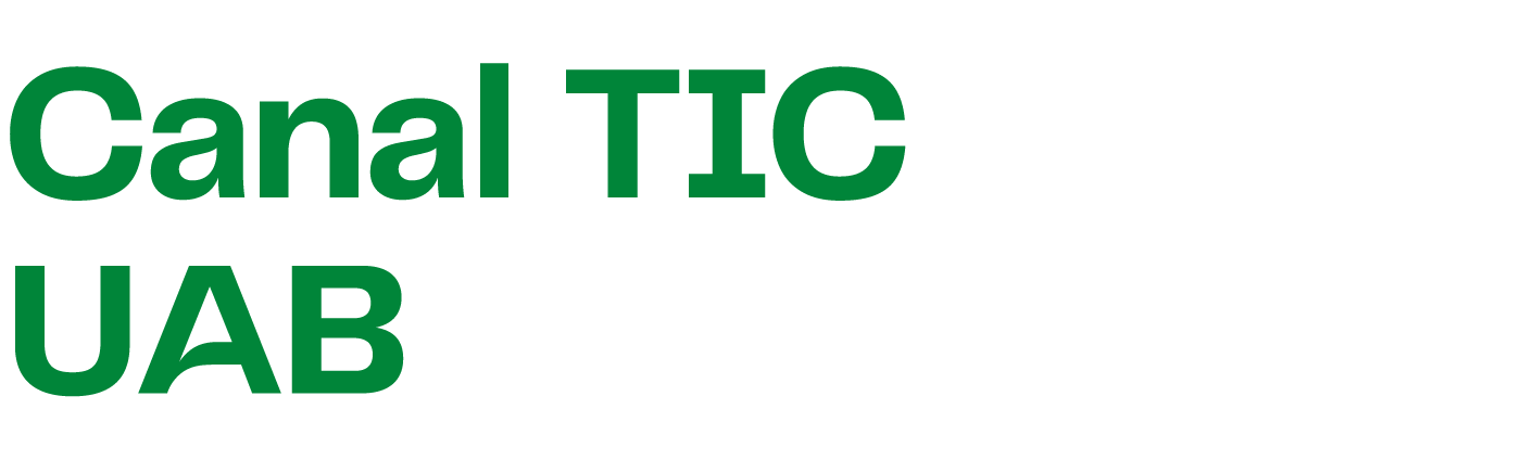 Composició vertical amb l'acrònim del logotip