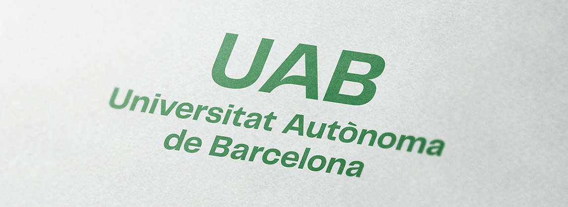 Logo UAB sobre paper