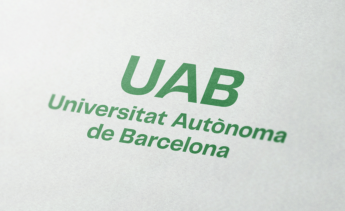Logotip UAB sobre paper