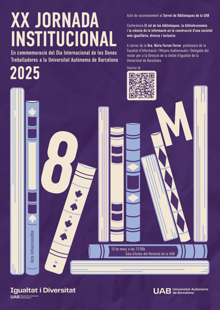 Cartell de la XIX Jornada Institucional en commemoració del 8M