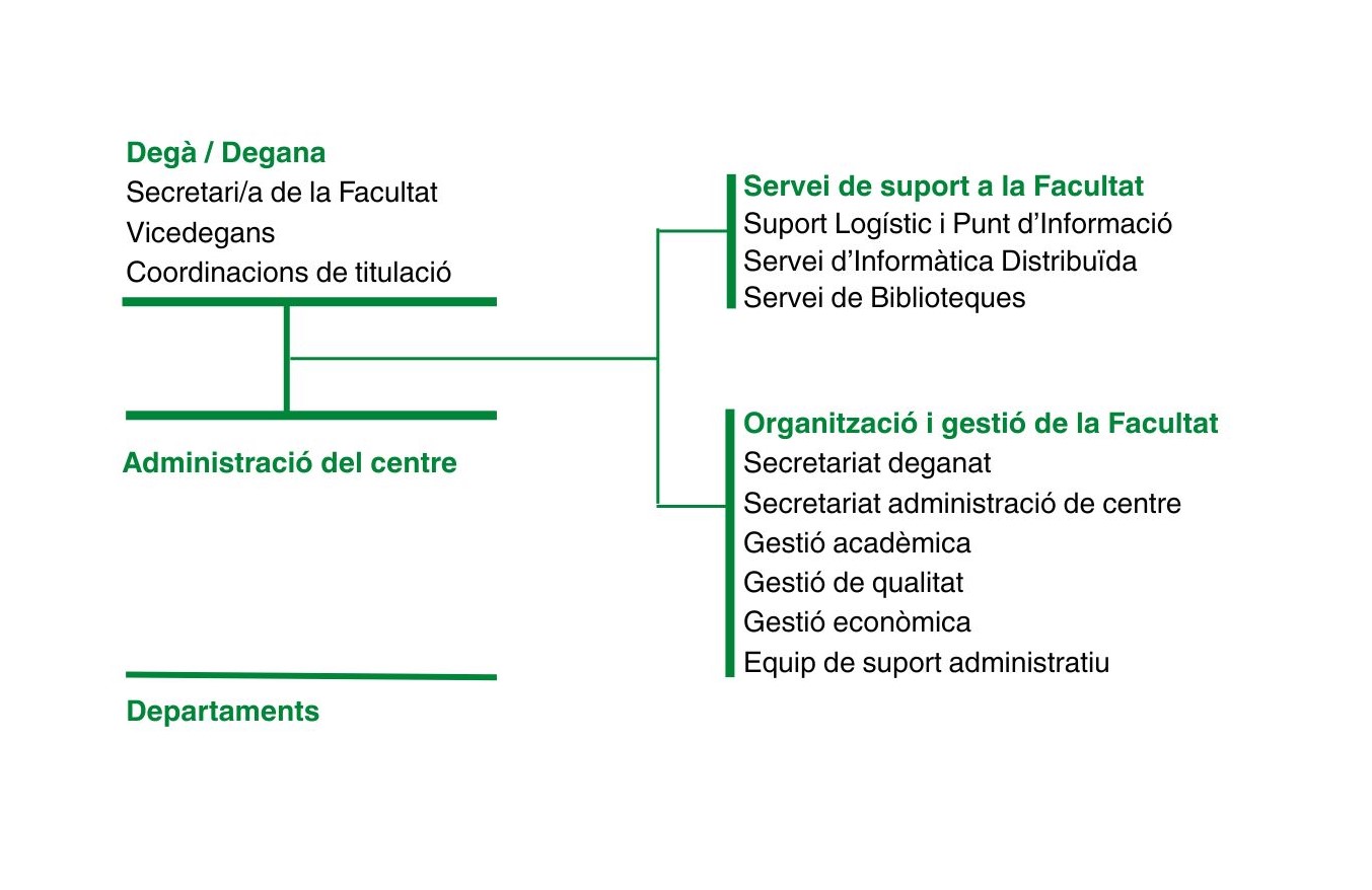 Organigrama Facultat de Filosofia i Lletres