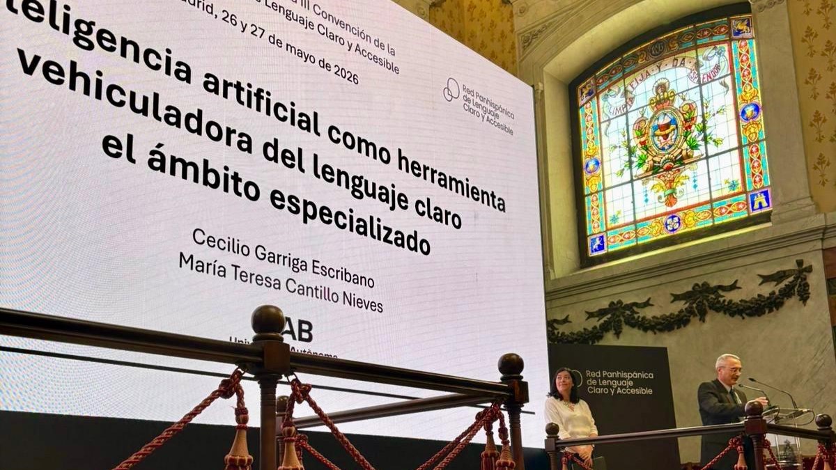 Presentació a la RAE de Cecilio Garriga i María Teresa Cantillo