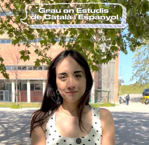 Reprodueix el video Grau en Estudis de Català i Espanyol