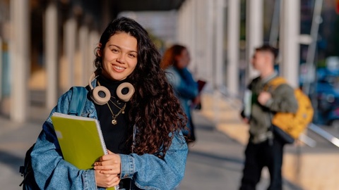 Imatge d'una estudiant