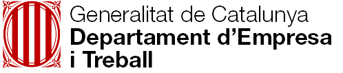 Logo del departament d'empresa i treball de la Generalitat de Catalunya