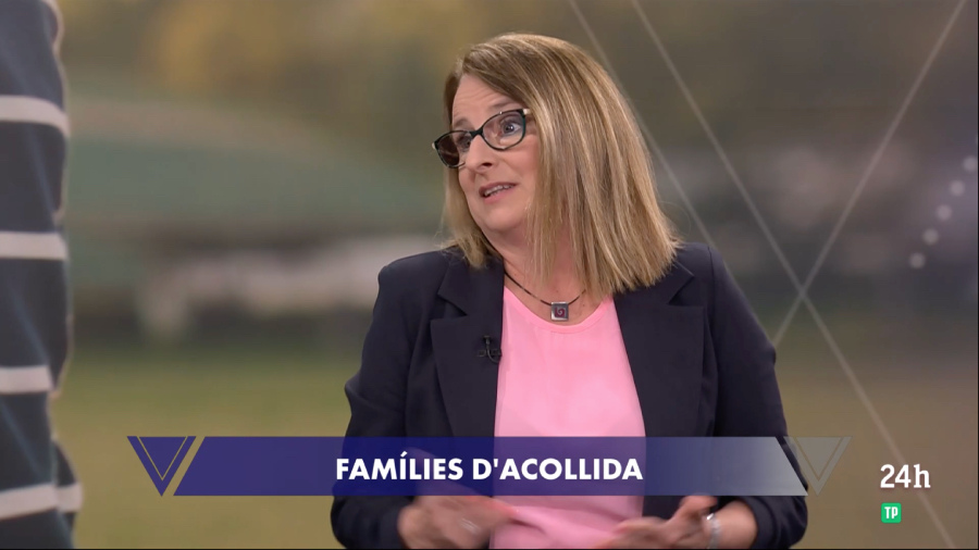 Anna Berga durant una intervenció al programa El Vespre de 2Cat