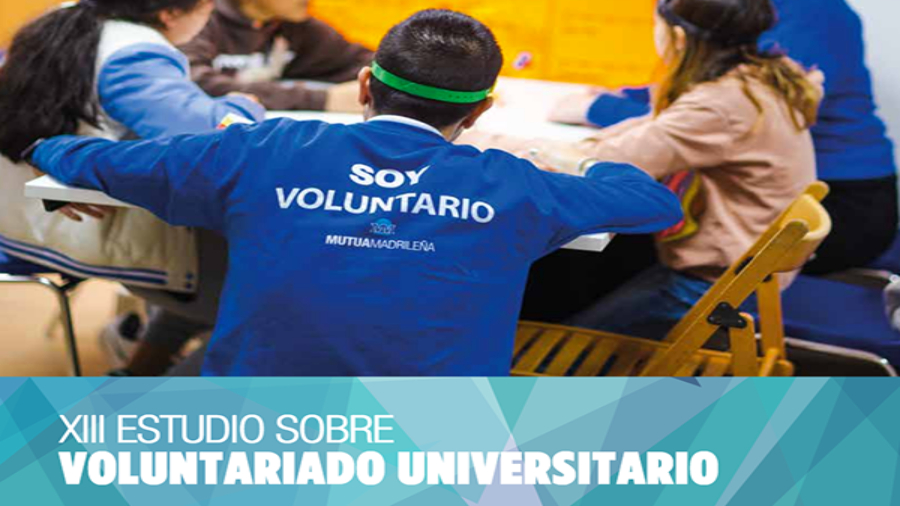 Cartell dels Premis al Voluntariat Universitari 2025 de la Fundació Mutua Madrileña, que reconeixen i donen suport a projectes solidaris impulsats per estudiants i universitats