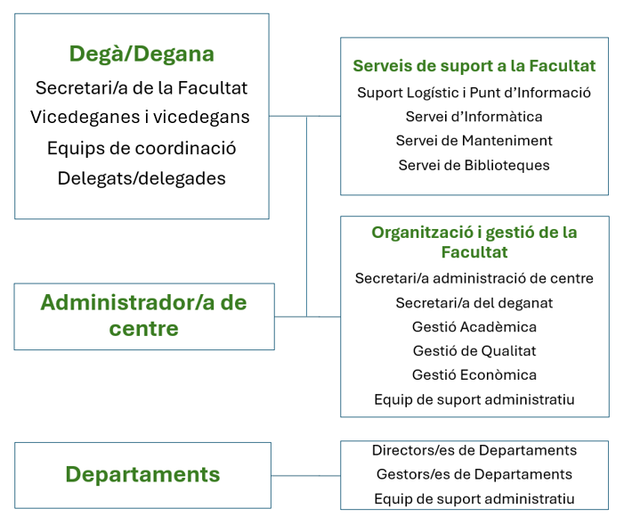 Estructura organització de la Facultat