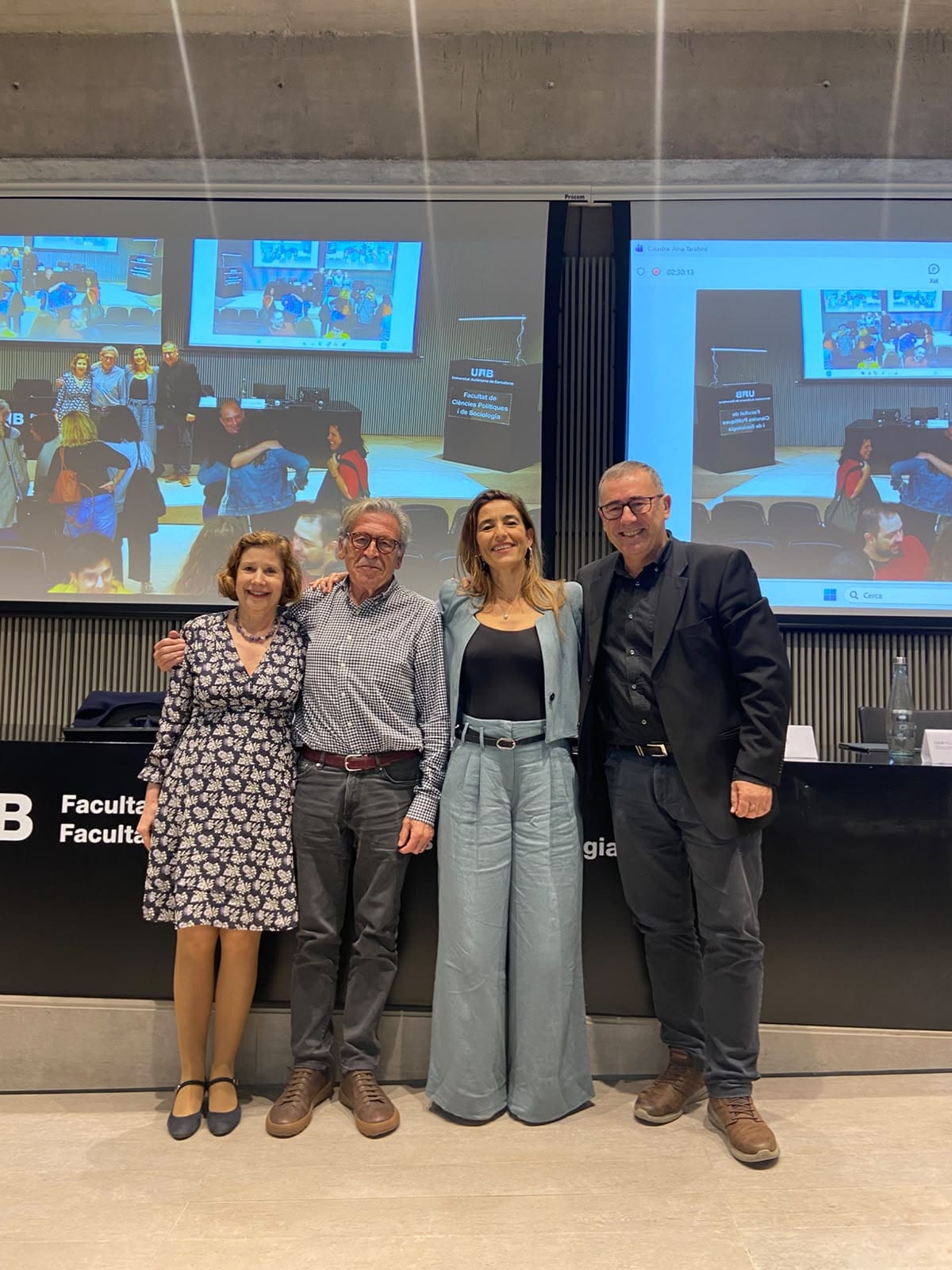 Imatge de: Aina Tarabini, César Coll, Agnès van Zanten i Xavier Bonal.
