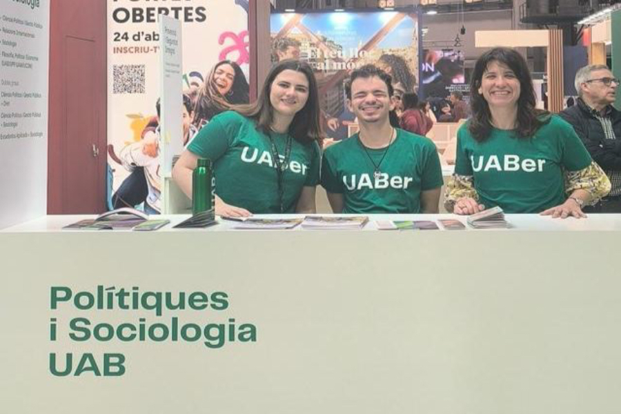 L'stad de la Facultat pel Saló de l'Ensenyament amb professorat i alumnat dels diversos graus