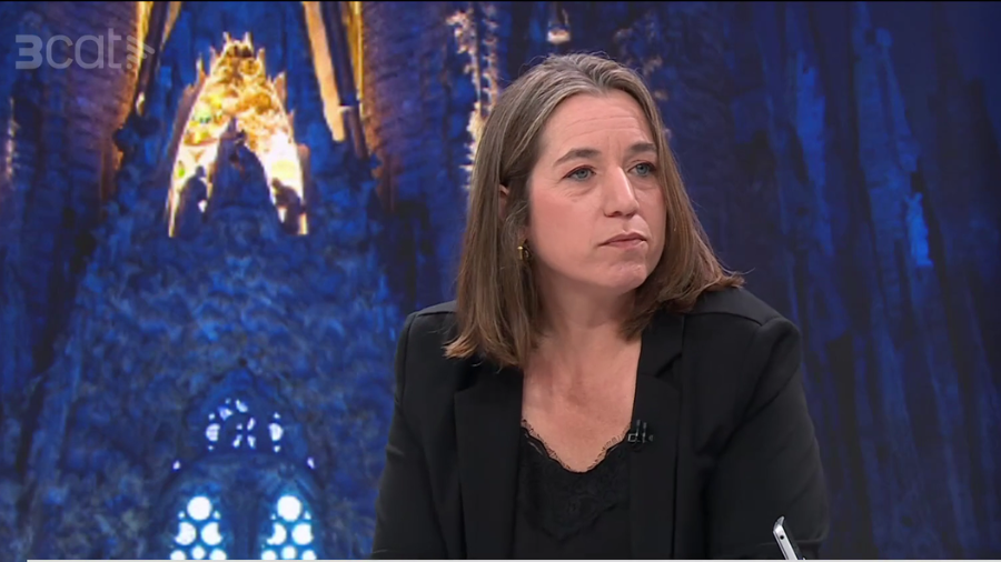 Mar Griera durant la seva intervenció a Els Matins de TV3